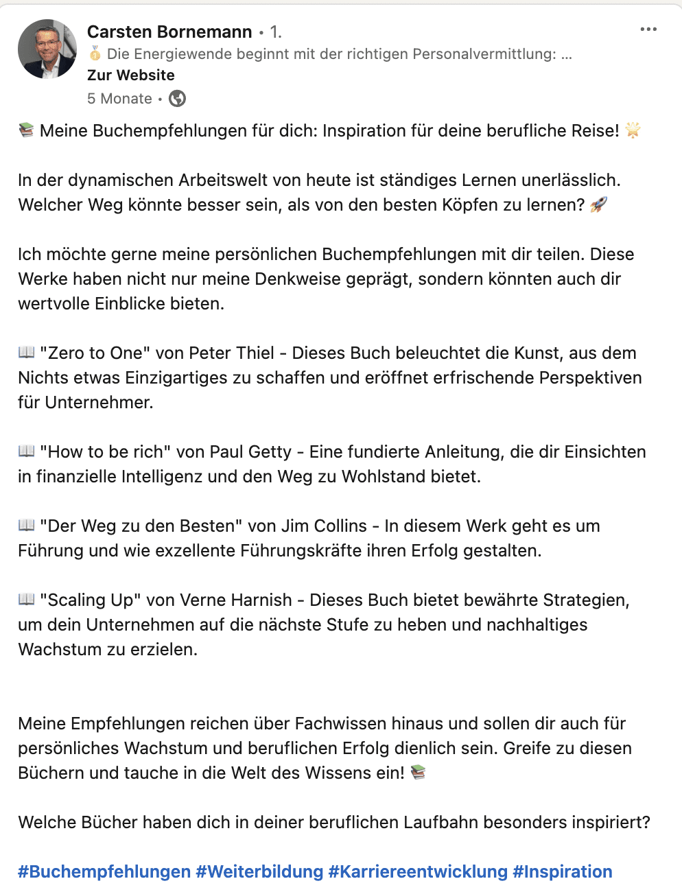 Carsten Bornemann Scaling Up feedback