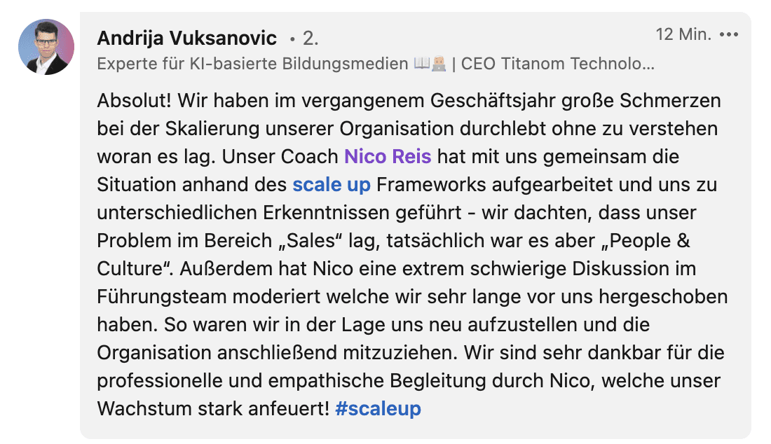 Titanom Technologies Kommentar scale up