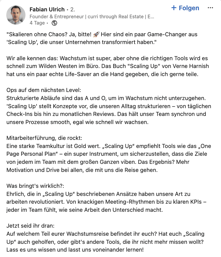 fabian scaling up buch empfehlung