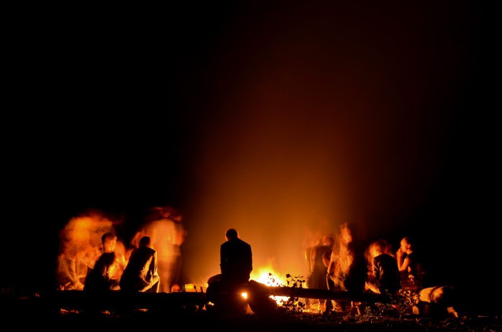 scale up Lagerfeuer