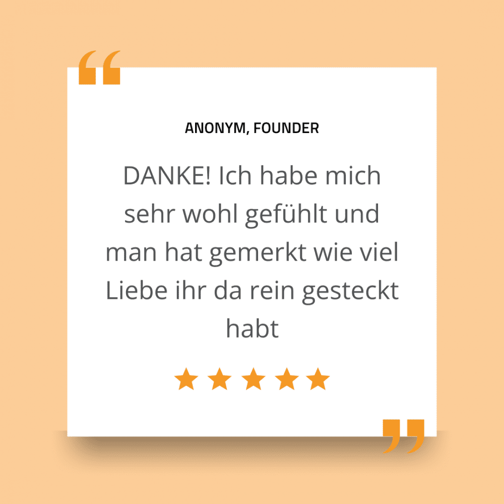 scale up The Week Teilnehmer Feedback