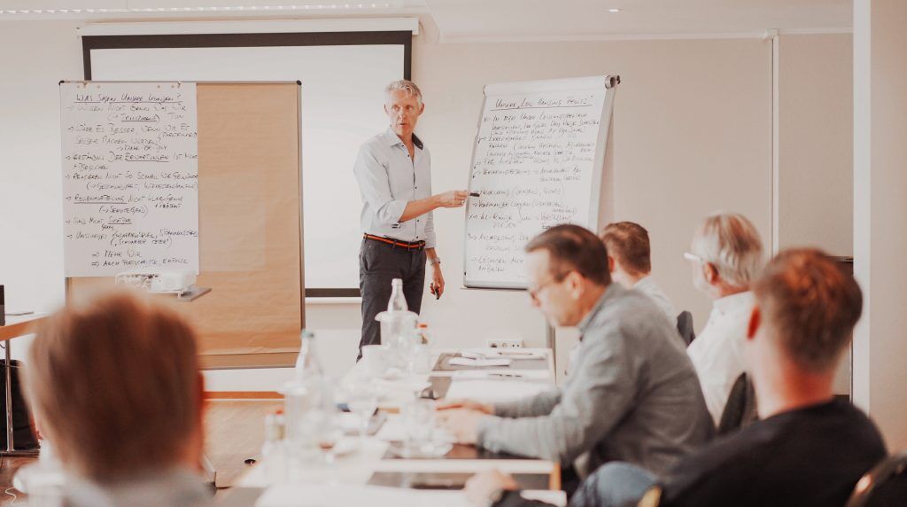 Ralph hält einen Workshop bei Eickhoff